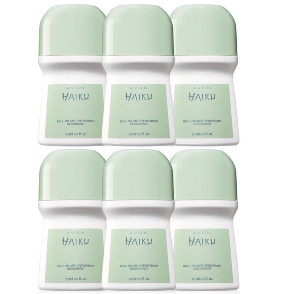 Avon Haiku Mint Green Roll-On Deodorant Collection